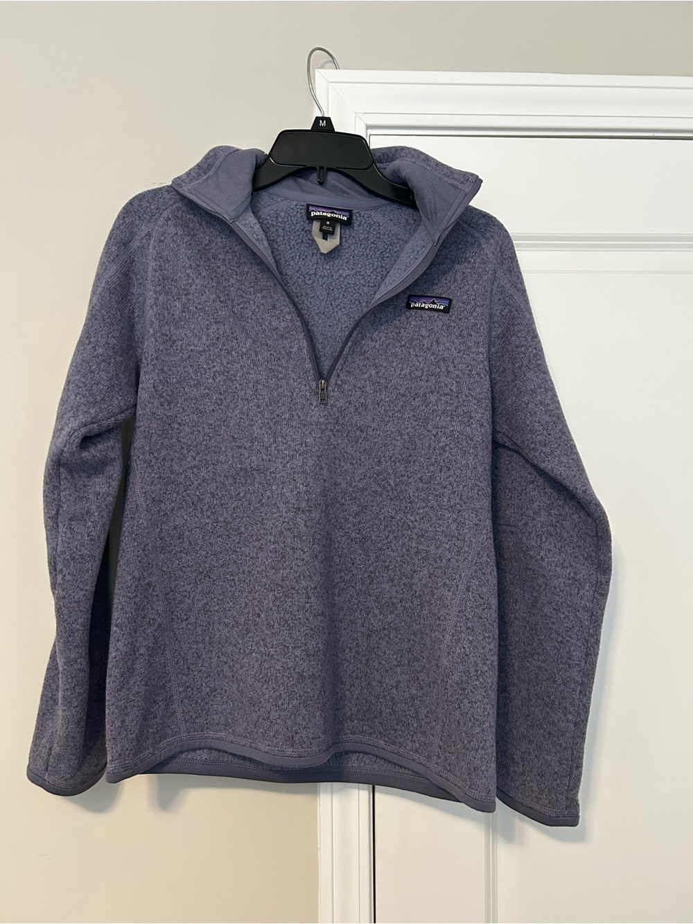 Patagonia Quarter-Zip Fleece Pullover - Heathered Purple